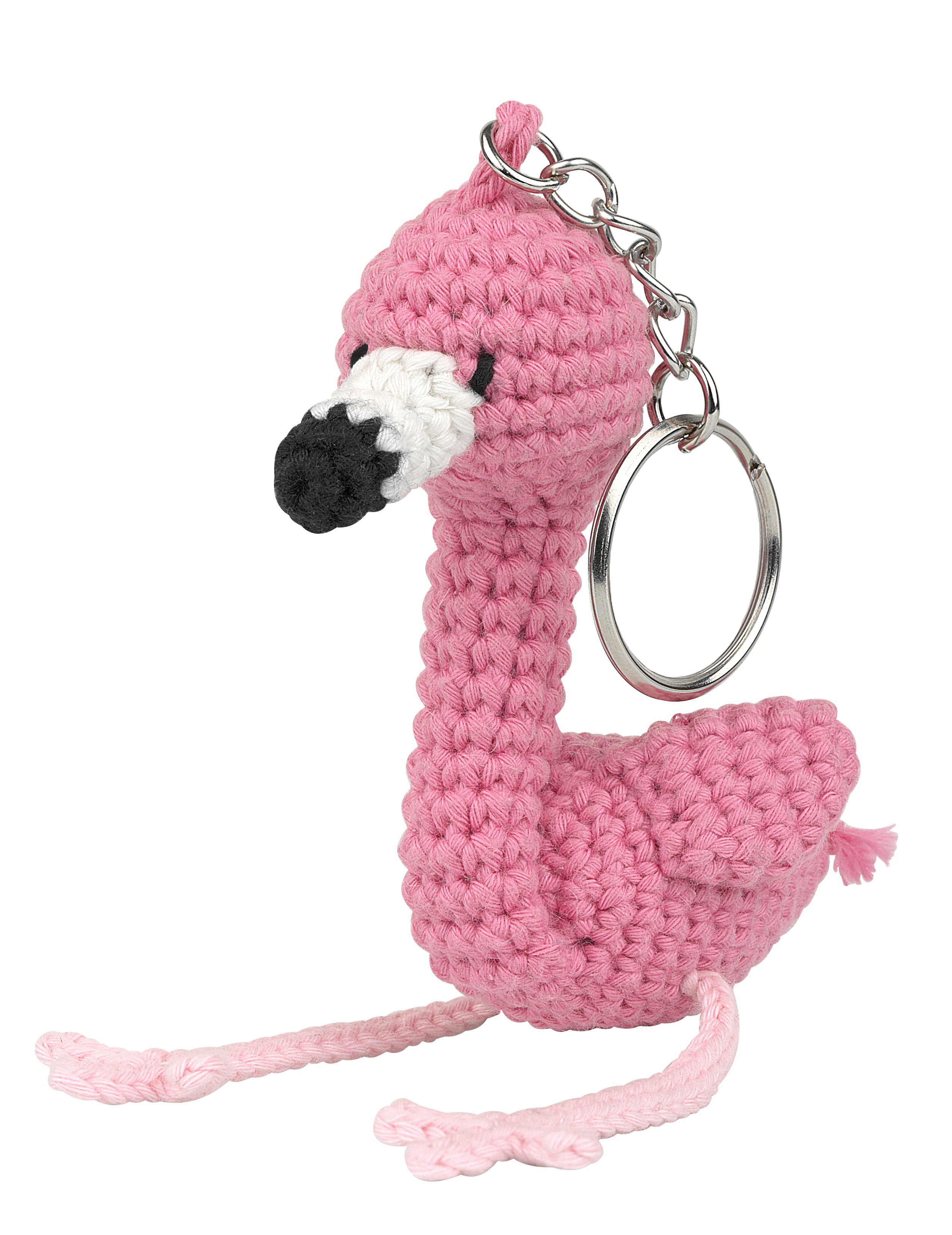Anchor amigurumi avainperäsetti Flo-flamingo