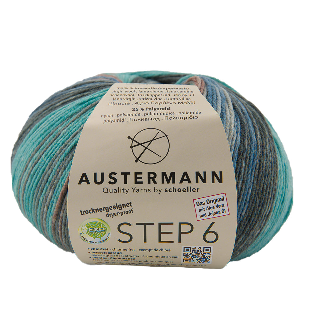 Step 6 kirjava sukkalanka 150 g