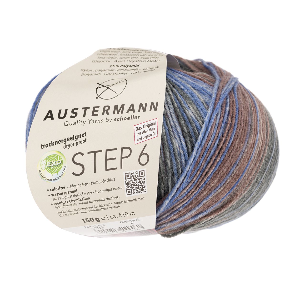 Step 6 kirjava sukkalanka 150 g