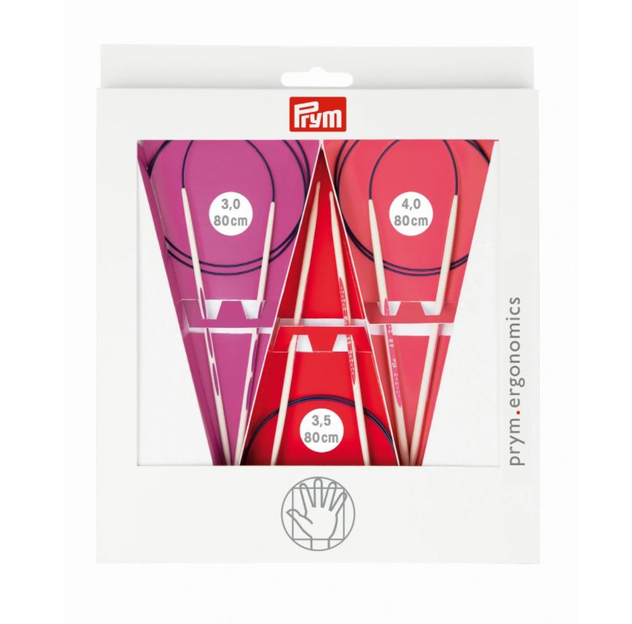 Pyöröpuikkosetti prym.ergonomics 80 cm 3,0-4,0 mm