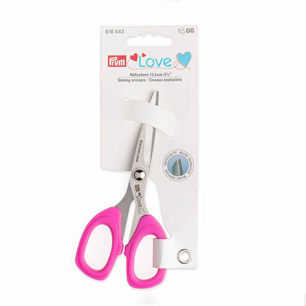 Sakset Prym Love  13.5cm mikrohammastuksella