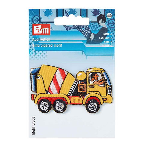 Merkki betoniauto, keltainen