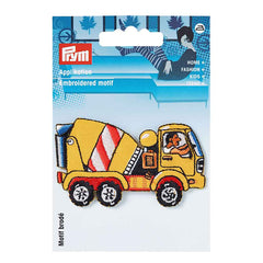 Merkki betoniauto, keltainen