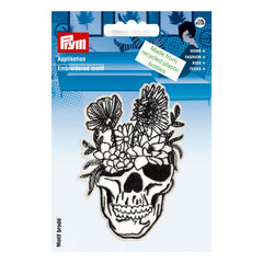 Merkki pääkallo kierrätysmateriaalista