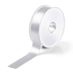 Satiininauha, 25mm, hopea