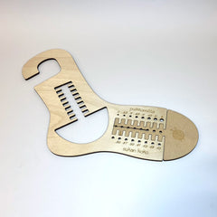 Säädettävä sukkaplokki & puikkomitta 36-45